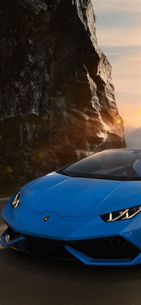 1125x2436 Sky Blue Lamborghini Huracan 4k Iphone Xsiphone 10iphone X