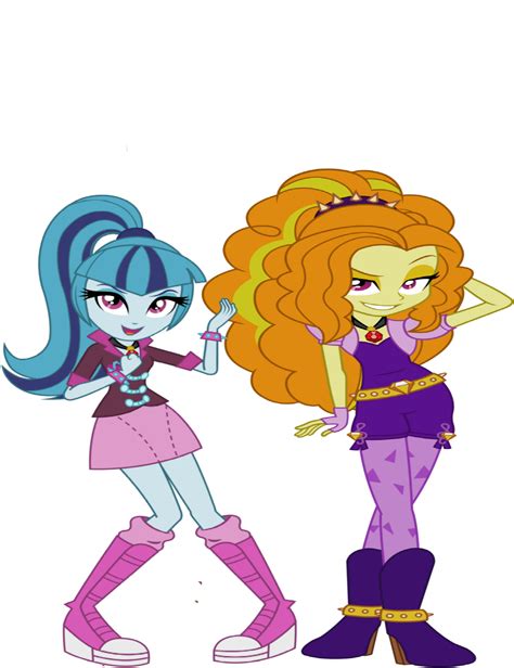 Rainbow Rocks Adagio Dazzle And Sonata Dusk By Thinknoodleskopi On