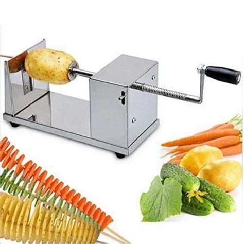 Stainless Steel Twisted Potato Slicer Spiral Vegetable Cutter French