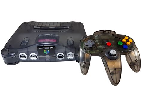 Restored Nintendo 64 Smoke Gray Video Game Console With Matching Controller N64 Refurbished