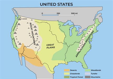 Usa Physical Map Rivers Draw A Topographic Map