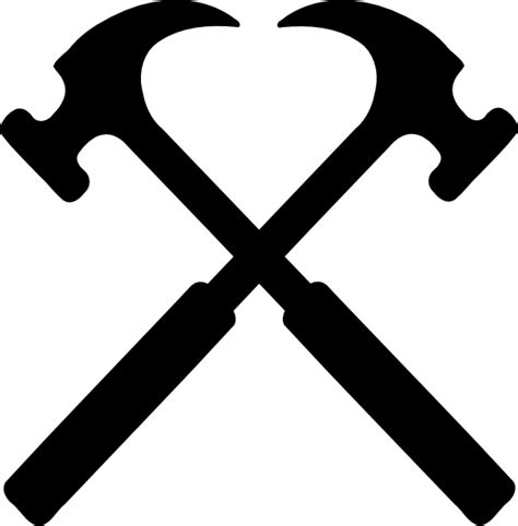 Crossed Hammers Clip Art At Vector Clip Art Online Royalty