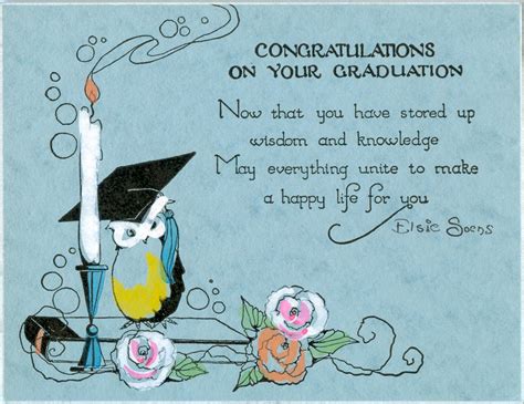 Unmarked Hallmark Graduation Card Hallmark Greeting Cards Vintage