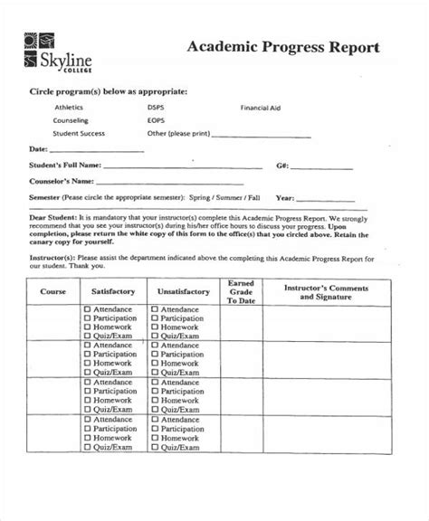 10 Academic Report Templates Free Word Pdf Format Download