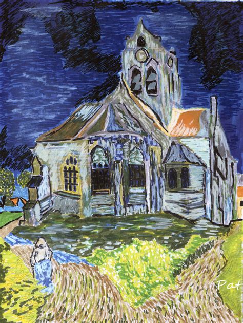 Leglise Dauvers Sur Oise 1890 Van Gogh Vincent Van Gogh Van
