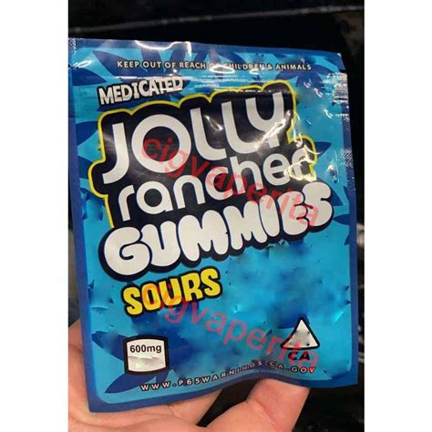 Jolly Rancher Gummies Bag New 600mg Edibles Bag Gummies Sour Smell