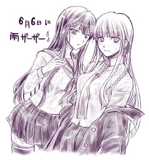 Kirigiri Kyoko And Maizono Sayaka Danganronpa And 1 More Drawn By Mm