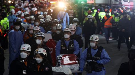 South Korea Stampede Live Updates Investigators Arrive To Scene Of