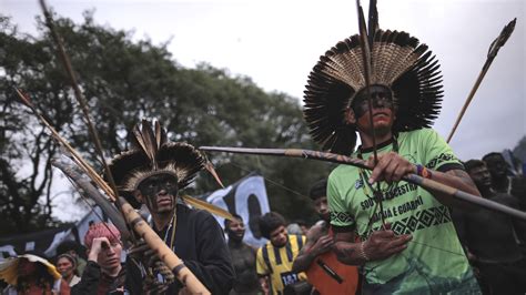 Brazil S Indigenous People Protest As Lawmakers Vote To Limit Their Land Rights Npr