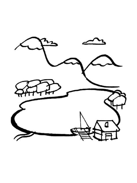 Lake Coloring Pages