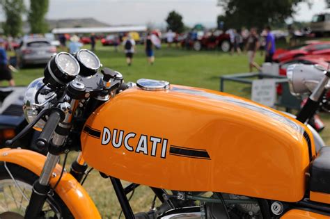 Oldmotodude Ducati 750 Sport On Display At The 2018 Automezzi Show