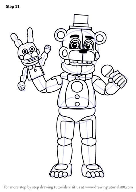 Fnaf freddy funtime coloring pages printable. Learn How to Draw Funtime Freddy from Five Nights at ...
