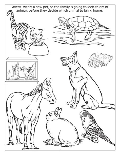 Pet Animals Coloring Pages At Getdrawings Free Download