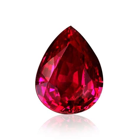203 Carat Red Mozambique Ruby Pear Shape No Evidence Of Heat