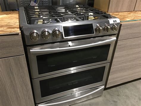 Samsung Stainless Steel 30 Gas Range With 5 Burners And Double Oven