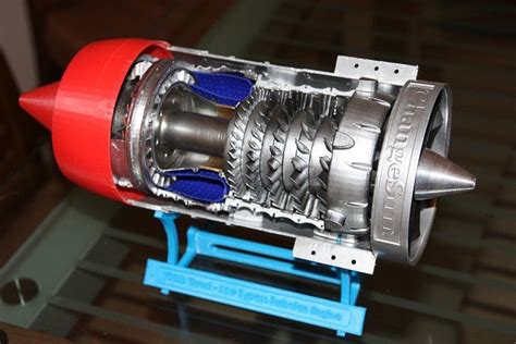 Low Bypass Turbofan Jet Engine By Gahwar Thingiverse Mini Jet Engine