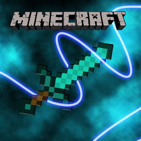 Download Minecraft Wallpaper Diamond By Michelec Minecraft Sword