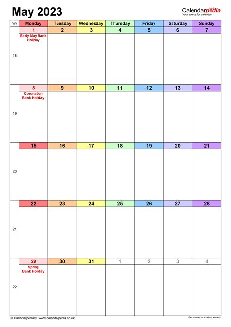 August 2023 Vertical Calendar Portrait March 2023 Calendar Handy