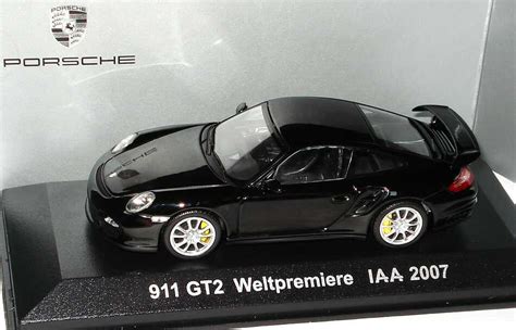 Porsche 911 Gt2 997 Schwarz 911 Gt2 Weltpremiere Iaa 2007 Werbemodell