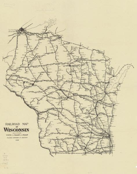 Railroad Map Of Wisconsin Map Or Atlas Wisconsin Historical Society