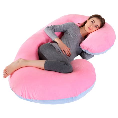 shanna pregnancy pillow with velvet cover c shaped full body pillow best t for expecting