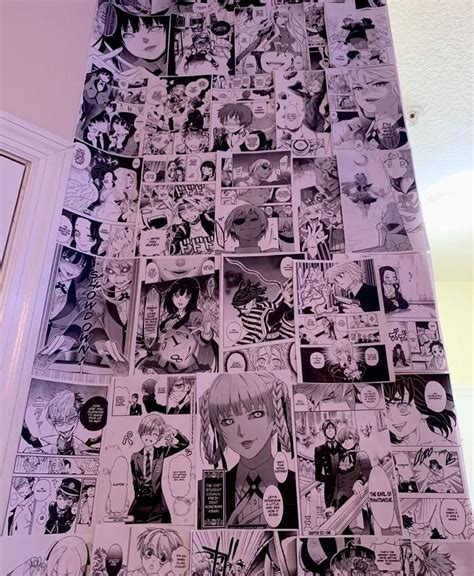 Anime Aesthetic Wall Collage Manga Panels 60 Pcs Etsy Decoracion De