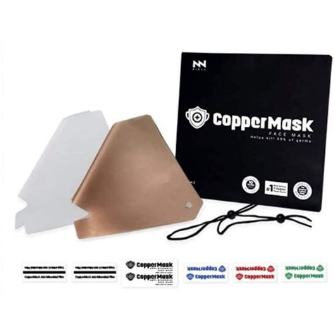Copper Mask 20 Original New And Improved Antimicrobial Face Mask Shopee Philippines
