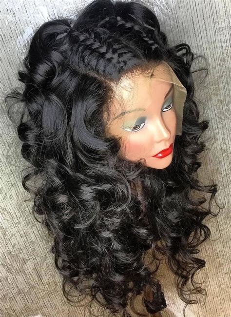 The bigger the fishtail the better. 9A Braid Down Loose Wave Lace Front Wig 20 inch quick ...