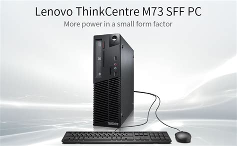 Lenovo Thinkcentre M73 Sff 소형 폼 팩터 비즈니스 데스크탑 컴퓨터 인텔 듀얼 코어 I3 4130 3