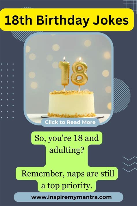 200 18th Birthday Jokes Chuckles For New Adults