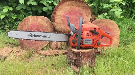 Check the chainsaw's gas tank to determine if there is enough gasoline. HUSQVARNA rancher 450 - 50cc chainsaw review - YouTube