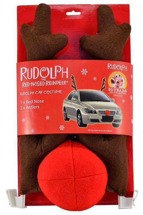 Rudolph The Red Nose Reindeer Car Decoration Set Antlers Rudolph Car Costume Car Costume