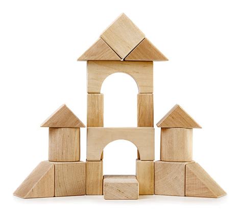 Wooden Building Blocks Castle Stock Photos Pictures And Royalty Free