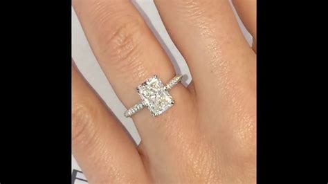 25 Carat Radiant Cut Diamond Solitaire Engagement Ring Jewelry World