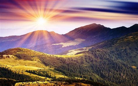 Mountain Sunshine Wallpapers Top Free Mountain Sunshine Backgrounds Wallpaperaccess