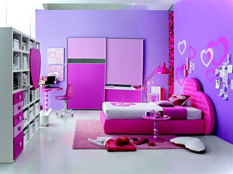 Small Bedroom Modern Girls Bedroom Furniture With Purple