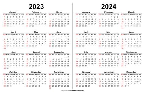 Free 2023 2024 Calendar