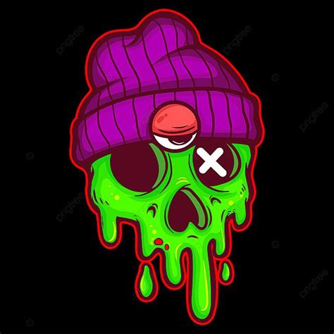 Drippy Png Transparent Drippy Skull Cartoon Character Cartoon Merch