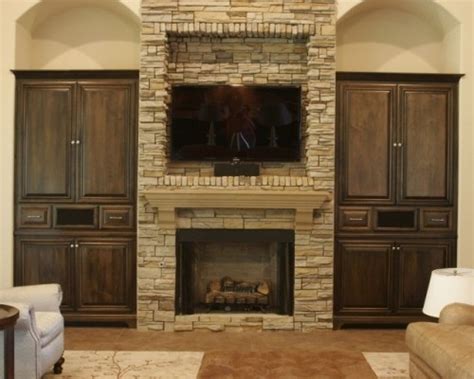 Recessed Tv Above Fireplace Home Makeover Ideas