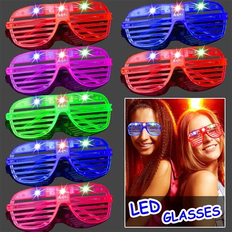 Neon Light Party Glasses Party Glow Dark Glasses Led Glasses Parties 10 15 30 Pcs Aliexpress