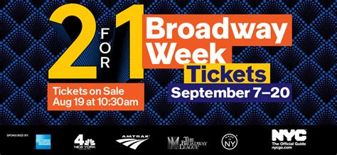 Nyc Broadway Week September 7th 20th Viewing Nyc