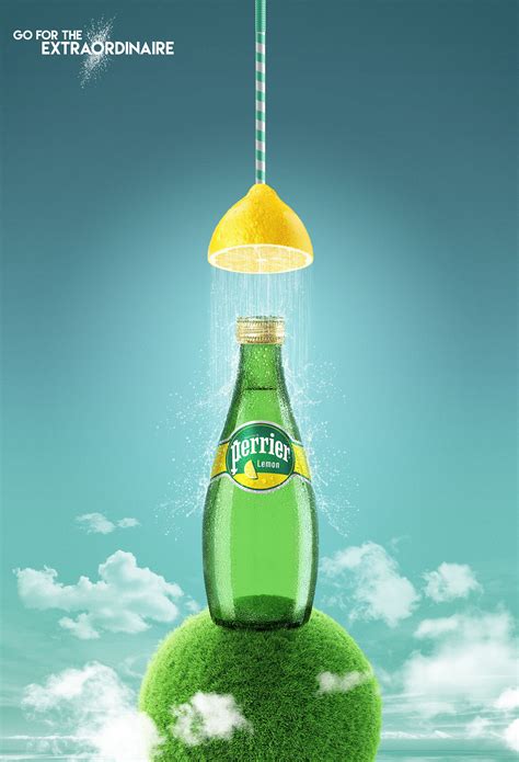Perrier Flavors On Behance Food Poster Design Creative Poster Design Ads Creative Creative