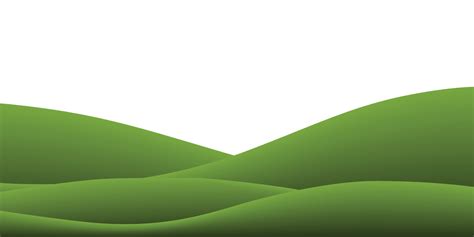 Green Grass Hill Background Isolated On White Outdoor Abstract