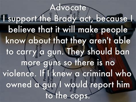 Brady Handgun Violence Prevention Act By Adrian Cabrera
