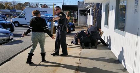 officers deploy taser to arrest non compliant suspect… [hn cell phone video] hyannis news
