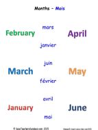 Months in French KS2 worksheets, activities and flashcards ...