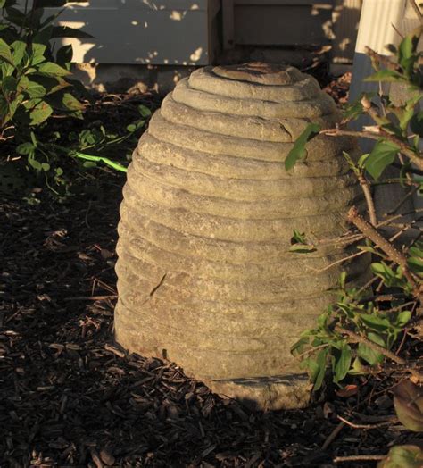 Stone Bee Skeped Januska Sculptor Litchfield Ohio Bee Garden