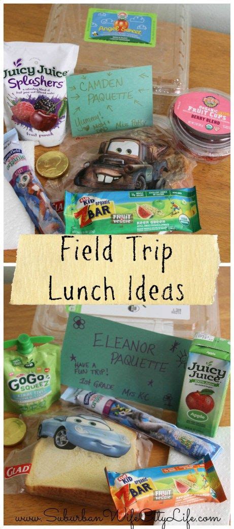 Field Trip Lunch Ideas Field Trip Lunch Field Trip Kids Meal Plan