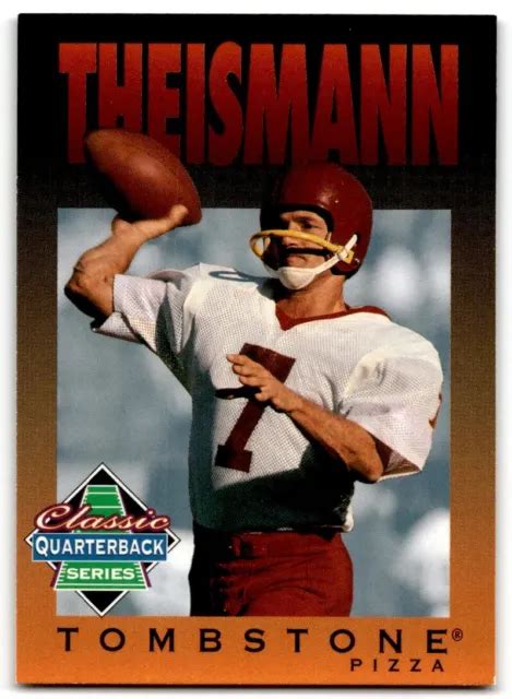 1995 Tombstone Pizza Classic Quarterback Series Joe Theismann