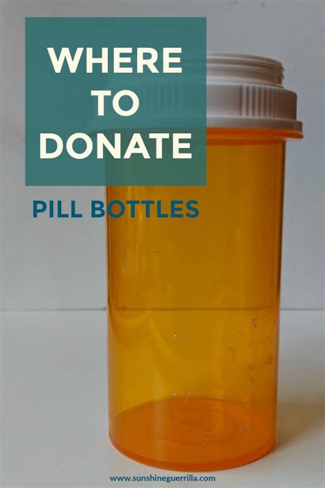 where to donate empty pill bottles